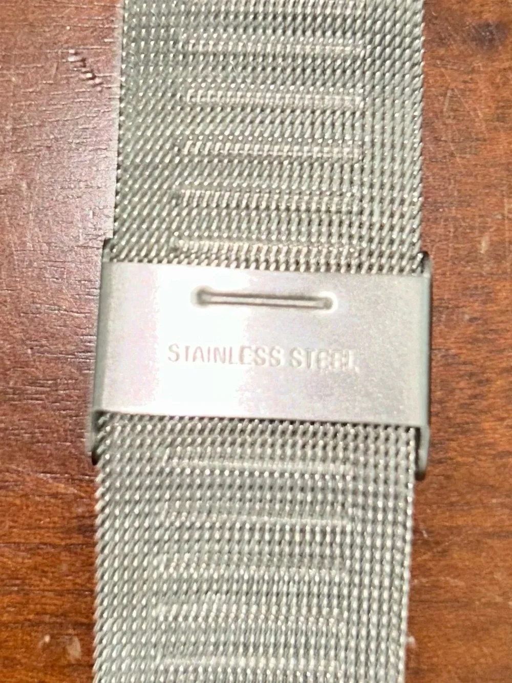Coach Silver Stainless Steel Mesh Watch Band
